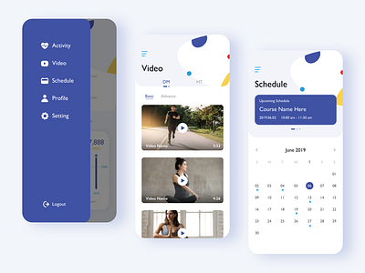 an activity app design 2 app exercise app ui ui design