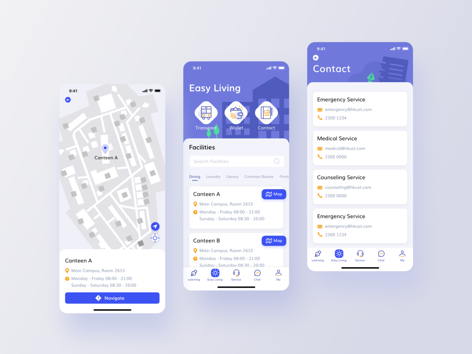 Student App - Campus Life by Miro Zeng on Dribbble