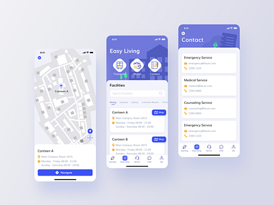 Student App - Campus Life app app design campus app student app ui ui design ux