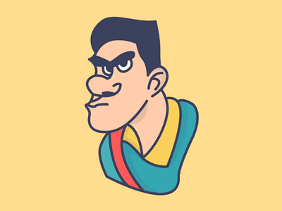 Man cartoon character art cartoon custom illustration design illustration