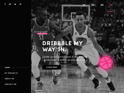 Dribbble my way in basketball debut debuts dribbble lines ui design web design