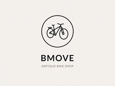 Bmove Dribbble Shot antique bicycle bike bike logo branding brown bulgaria dark logo marios pittas shop uidesign vision web design