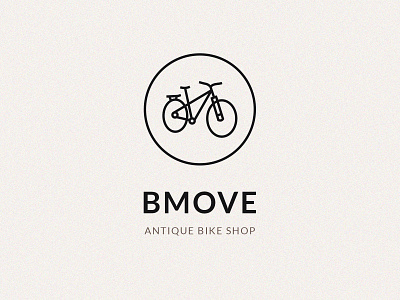 Bmove Dribbble Shot antique bicycle bike bike logo branding brown bulgaria dark logo marios pittas shop uidesign vision web design