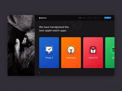 Apple Watch - App store (Concept) animation apple apple watch concept modern store watch