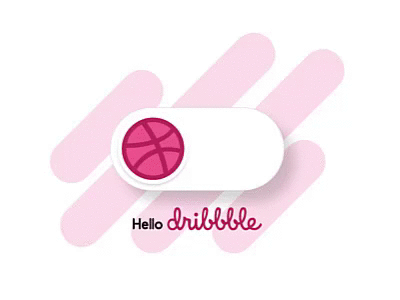 Hello Dribbble animation hello dribble invitaion switch