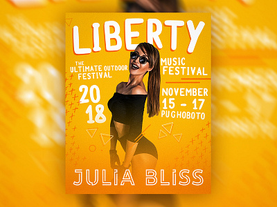 Julia Bliss Experimental Music Festival Poster