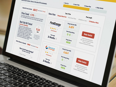 Rates and Comparison comparison e commerce ecommerce electricity energy progress bar rates shopping utility utility shopping