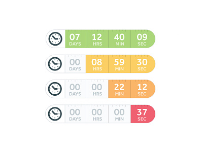 Countdown Exploration clock countdown meter time timer ui ux