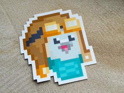 8-Bit Tech Team carrier pigeon homing pigeon pigeon sticker stickers