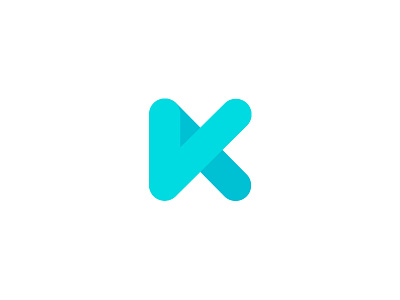 Rounded K k logo