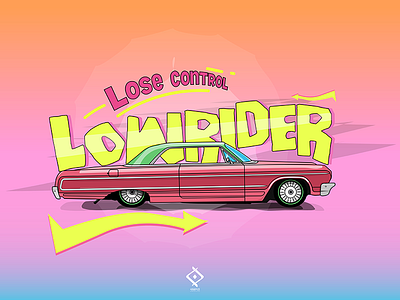 Lowrider illustration animation car design doodle dribbble first hello illustration lowrider