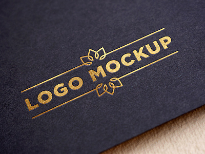 Buy : Gold Effect Logo Mockup