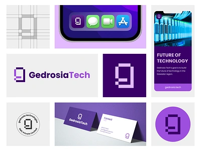 Gedrosia Technologies Branding Visuals © 🔥 brand identity brand identity designer brand mark branding branding visual debutshot dribbble gwadar it logo logo logo folio nft tech branding tech logo