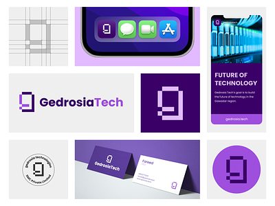 Gedrosia Technologies Branding Visuals © 🔥