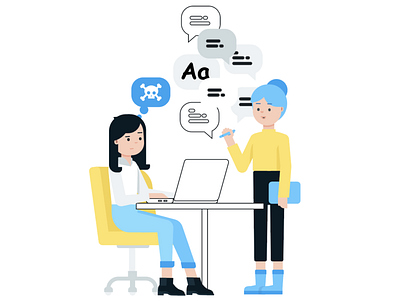 Life at Work design illustration vector web