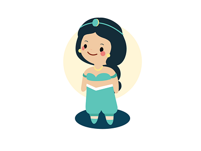 Jasmine - fairy tales colection app app kids artwork character design design illustration vector web