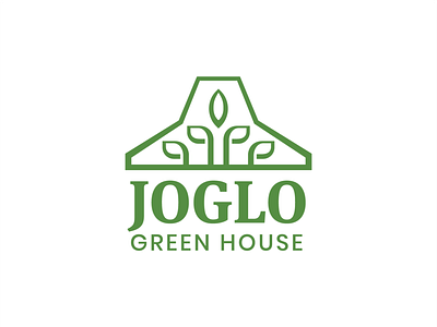 Joglo Green House - logo design brand identity branding design icon joglo logo logo identity logodesign minimal