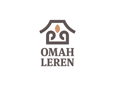 Omah Leren - logo design brand brand design brand identity elegant hotel icon lodging logo logo mark logo mark symbol logodesign minimalism simple