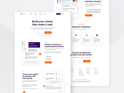 ResultMaps Landing Page - SaaS app clean design landing marketing site product project management saas landing page saas website team team management ui vector website