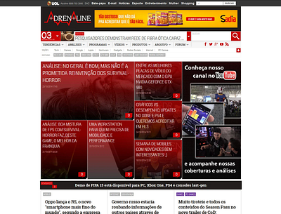 Adrenaline Content Portal design portal tbt ui