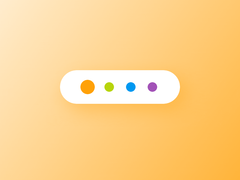 🍭 Color Picker animation blue circle color colorpicker component drop gradient green interaction orange picker purple shadow ui ui ux vibrant web