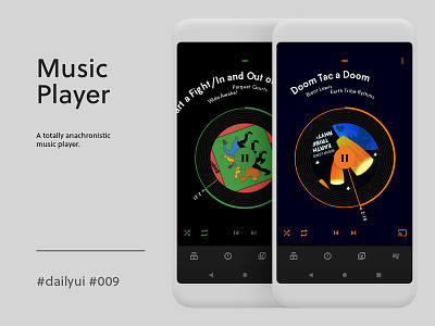 Music Player abstract dailyui music player