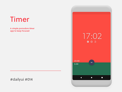 Pomodoro 014 countdown dailyui pomodoro timer