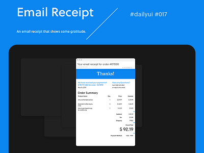 Email Receipt