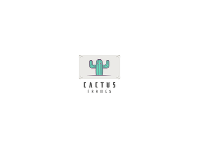 Cactus frames Logo branding design illustration illustration art logo logodesign logotype type typography vector