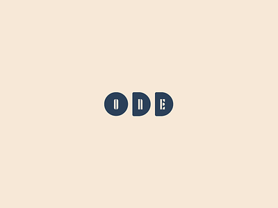 Odd One design graphic design icon logodaily logodesign logomark minimal typography ux