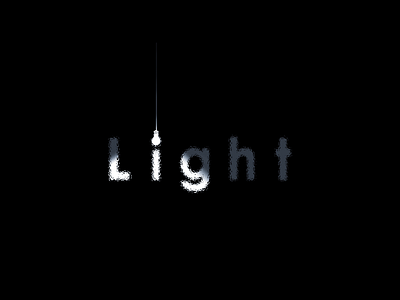 Light illustration typography