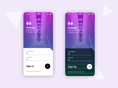Sign In / Sign Up Form - Daily UI #001 daily ui dayliui firstshot mobile ui sign in signup ui