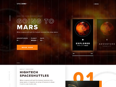 SPACEONE Webdesign adobe xd idea typography ui ux webdesign website