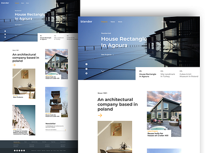 Blander - Architecture & Interior Studio Website