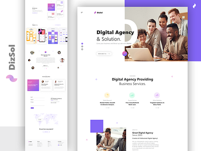 Creative Agency Website UI Design