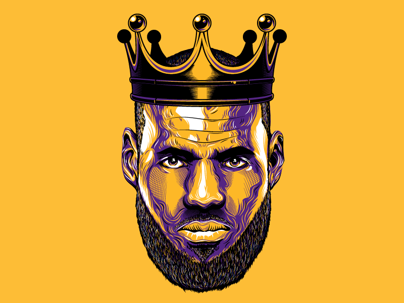 Lebron James Illustration By Dumitrescu Vlad Florin On Dribbble