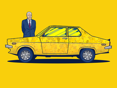 Dacia 1410 Vector Car Illustration