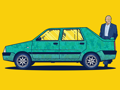 Dacia Solenza Vector Car Illustration
