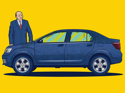 Vector Car Illustration Dacia Logan