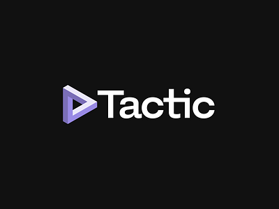 Tactic - Brand Identity branding escher impossible logo penrose triangle typography