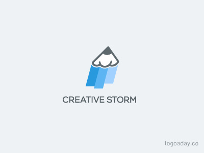 Creative Storm cloud creative pen pencil rain storm