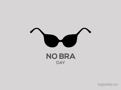 No Bra Day boobs bra glasses