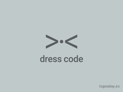 Dress Code bow bowtie code coding dress dress code graforidza logo logoaday logodesign tie