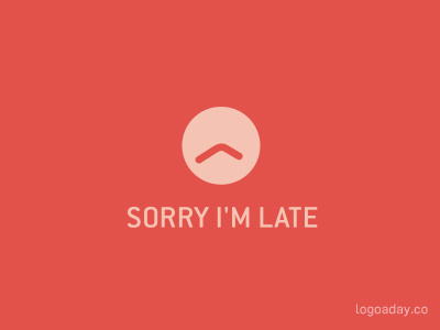 Sorry I'm late clock graforidza late logo logoaday logodesign time watch