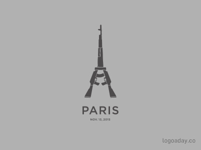 Paris eiffel france gun kalashnikov paris terrorism tower