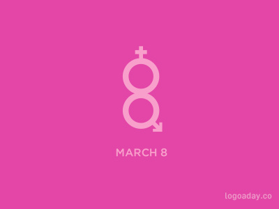 March 8 8 march symbol woman women