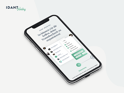 IDANT Wedding Mobil Landingpage - WIP app appdesign branding design interfacedesign landingpage minimal progress simple ui webdesign wedding