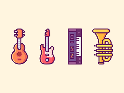 Musical instrument art cello child classical cute drum guitar icon illustration keyboard lovely music musical piano player saxophone sound trumpet ukulele violin