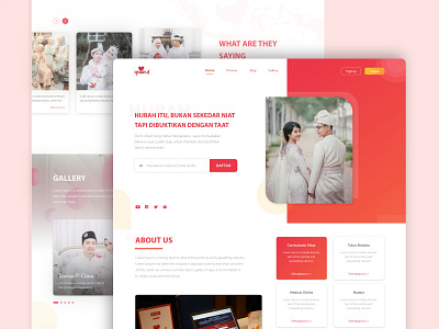 Landing Page Website Startup Qtaaruf