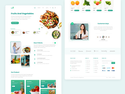 Exploration - Website Fruit and Vegetable Shopping design food fruits ui ux vegetables web website website design